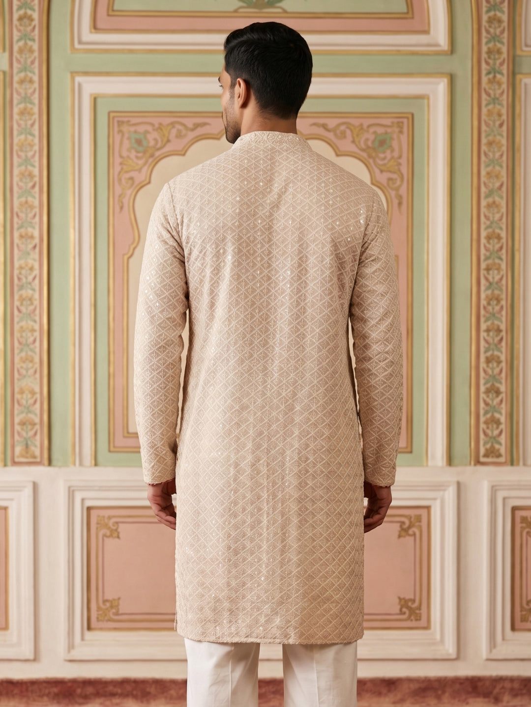 Sequin Embroidered Pure Cotton Kurtas