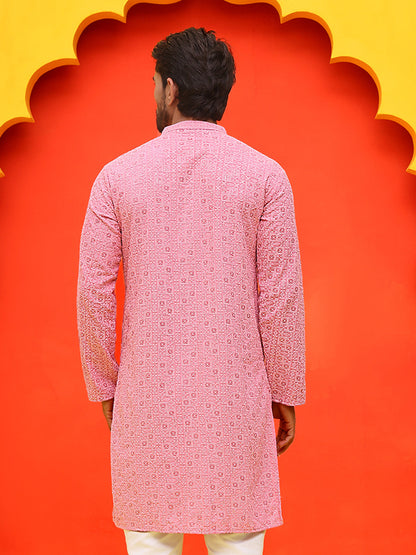 Sequin Embroidered Pure Cotton Kurtas