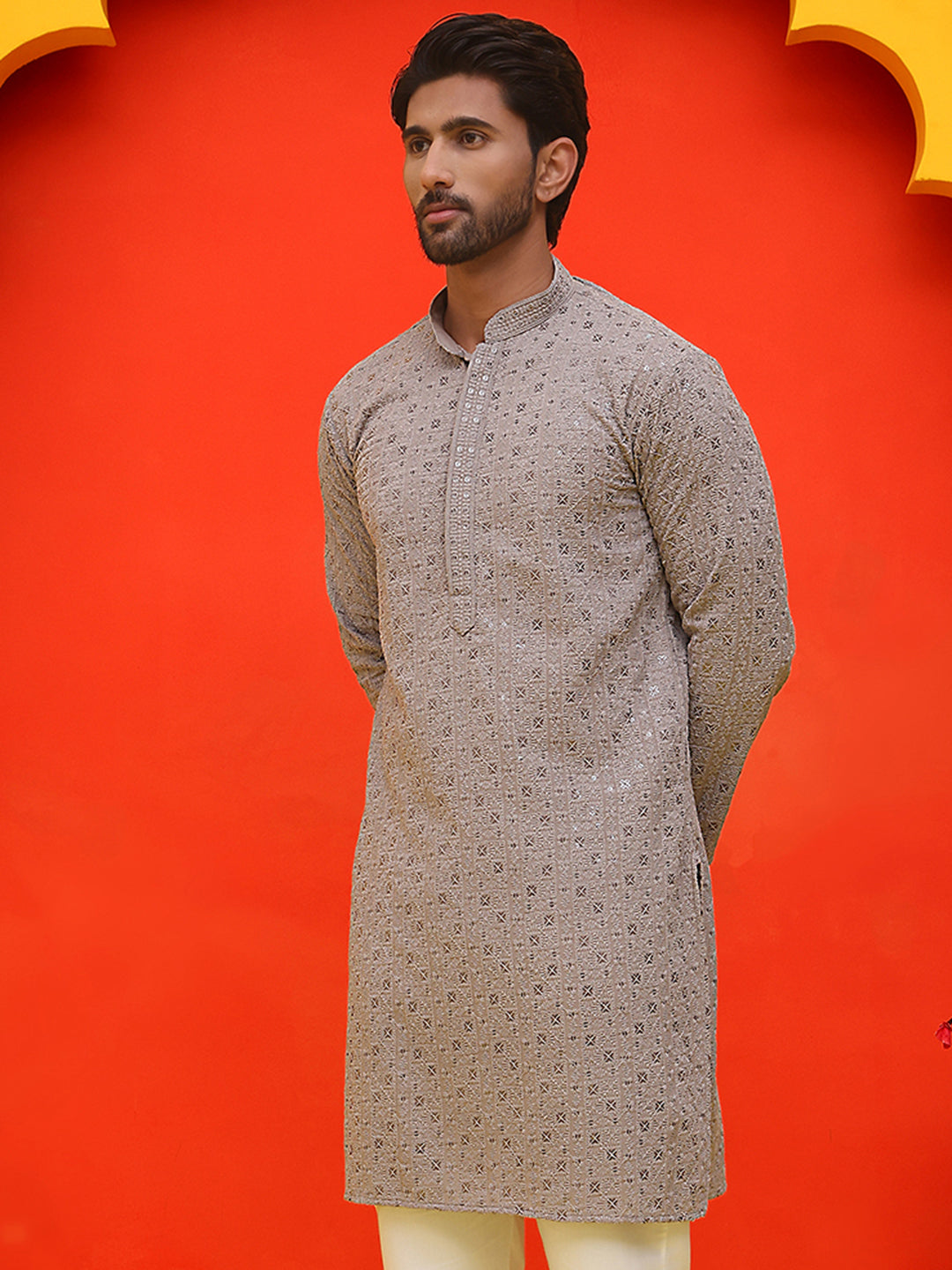Sequin Embroidered Pure Cotton Kurtas