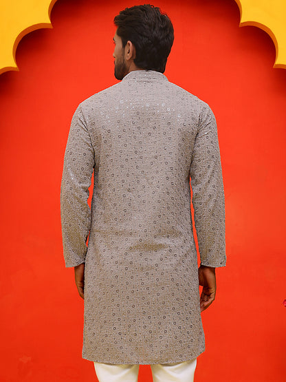 Sequin Embroidered Pure Cotton Kurtas