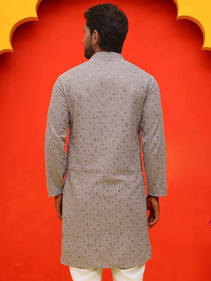 Sequin Embroidered Pure Cotton Kurtas