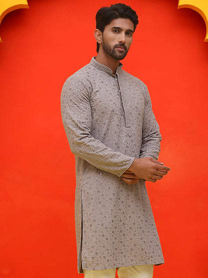 Sequin Embroidered Pure Cotton Kurtas