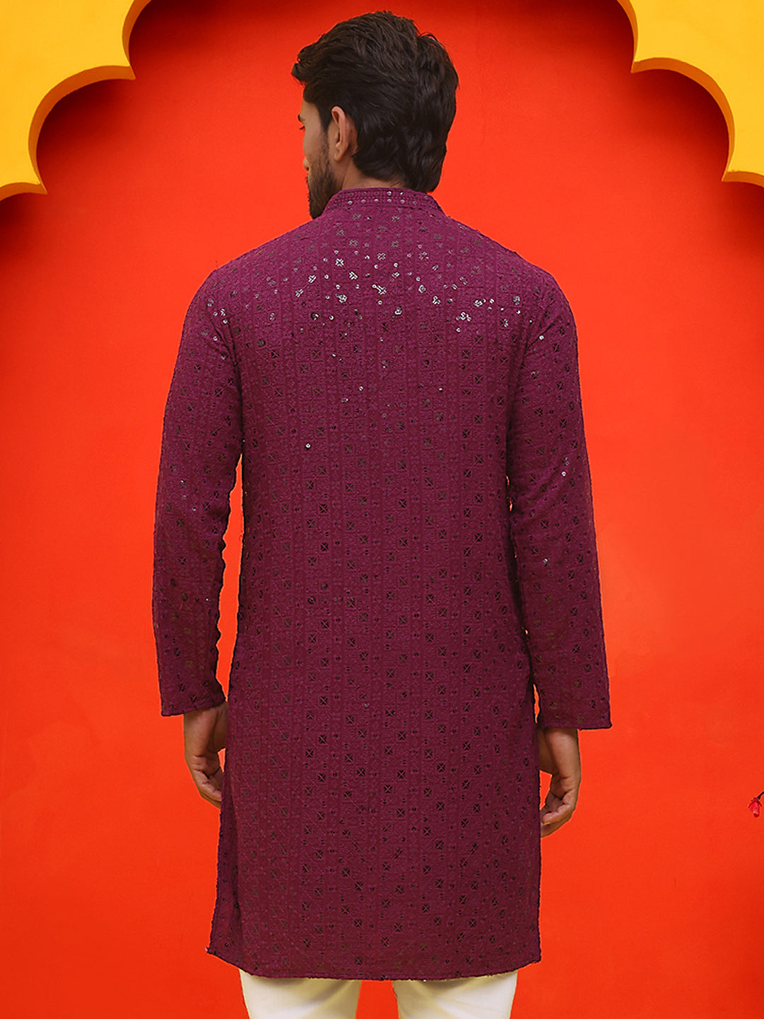Sequin Embroidered Pure Cotton Kurtas