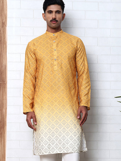 Ombre Printed Kurta For Men