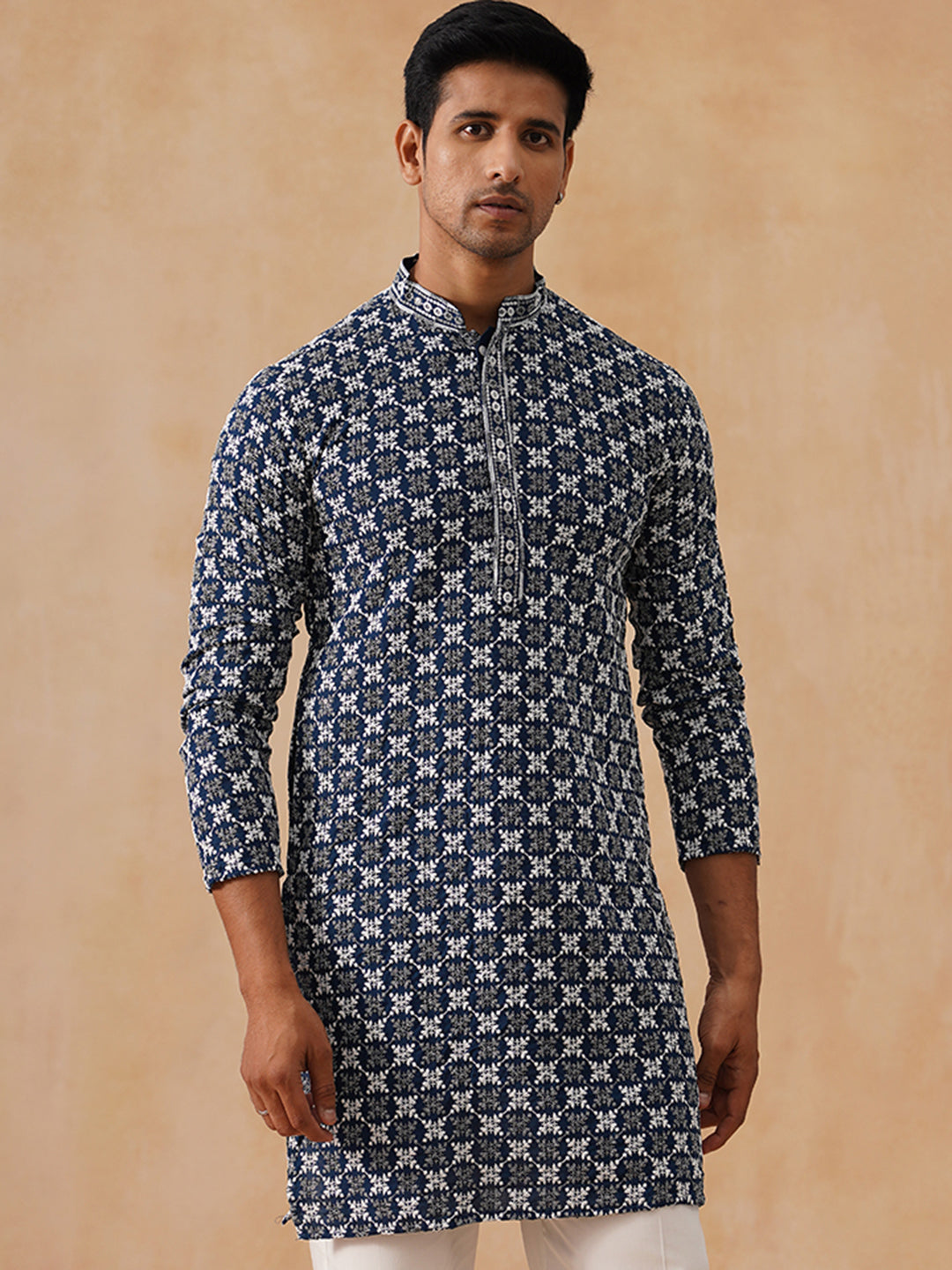 Viscose Rayon Embroidered Kurta