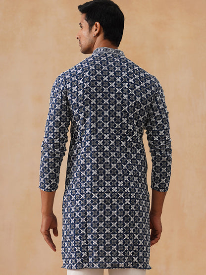 Viscose Rayon Embroidered Kurta