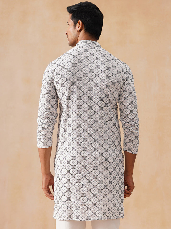 Viscose Rayon Embroidered Kurta