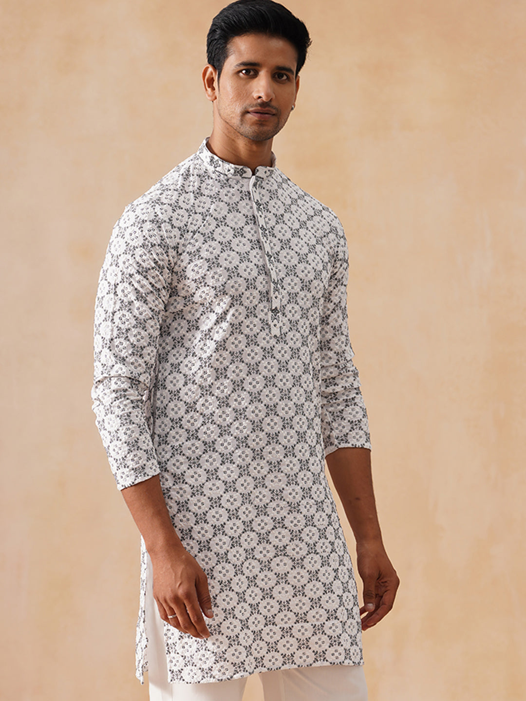 Viscose Rayon Embroidered Kurta