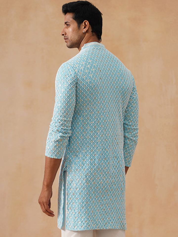 Viscose Rayon Embroidered Kurta