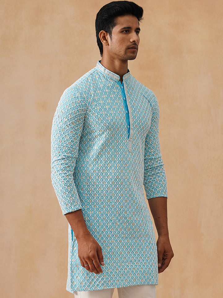 Viscose Rayon Embroidered Kurta