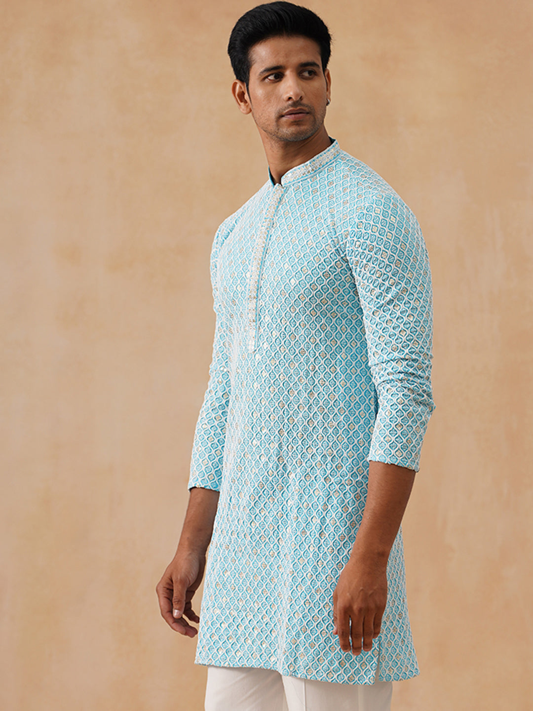 Viscose Rayon Embroidered Kurta