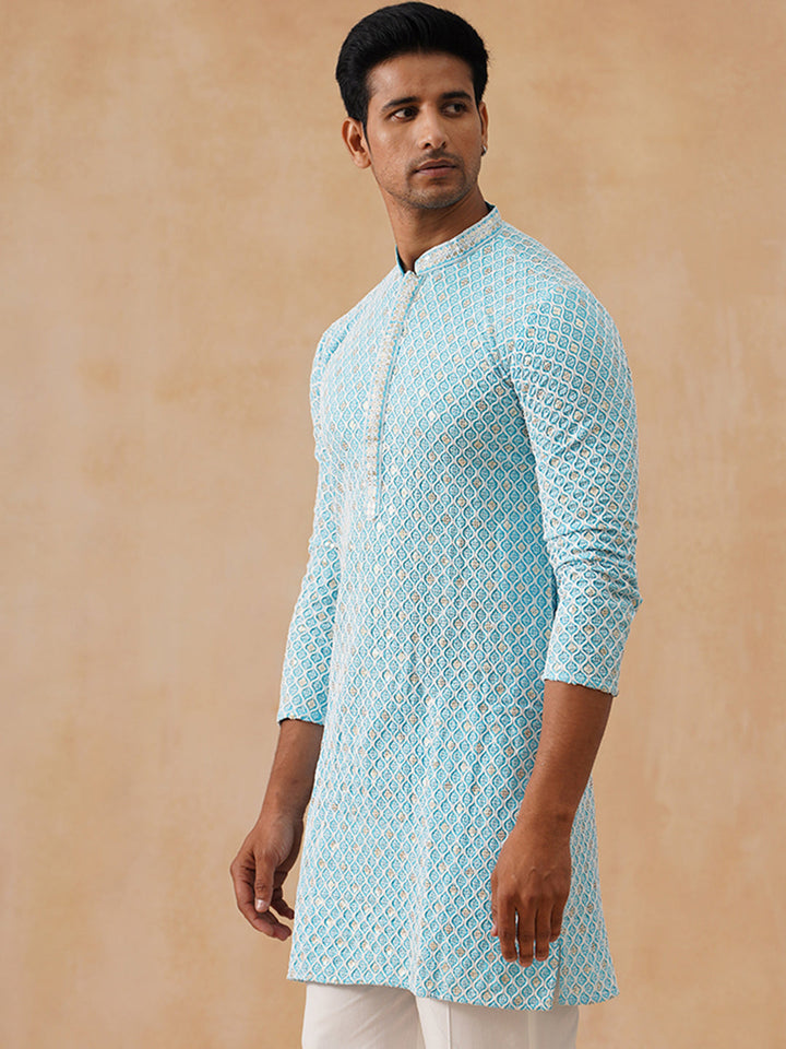 Viscose Rayon Embroidered Kurta