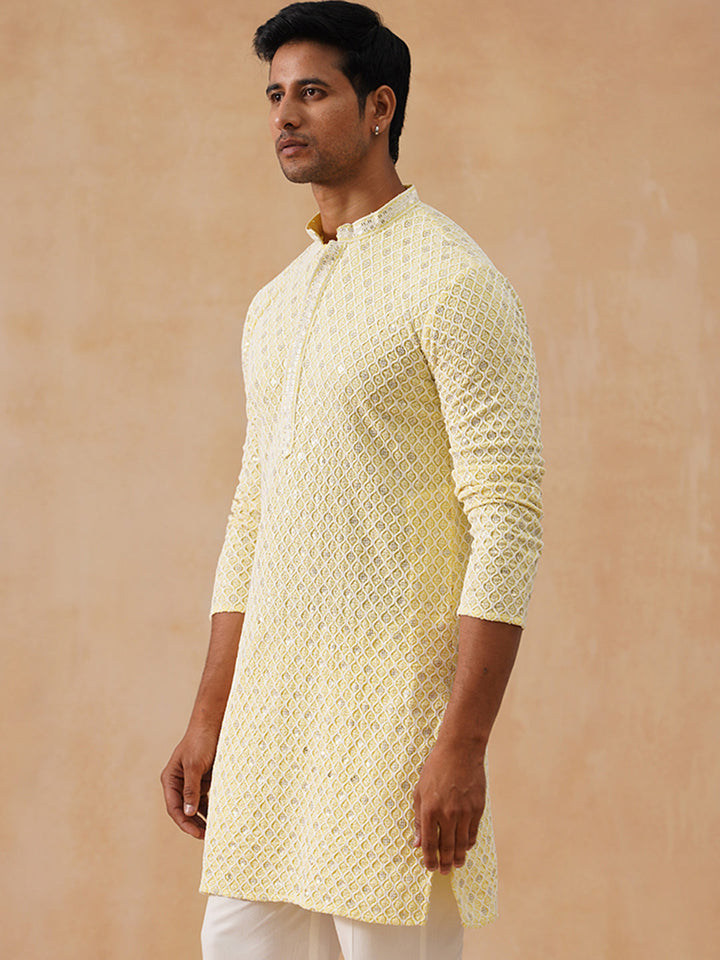 Viscose Rayon Embroidered Kurta