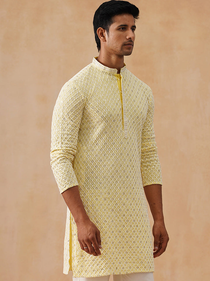 Viscose Rayon Embroidered Kurta