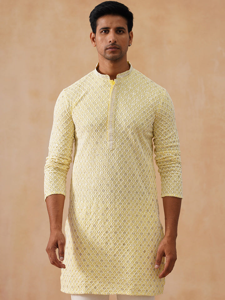 Viscose Rayon Embroidered Kurta