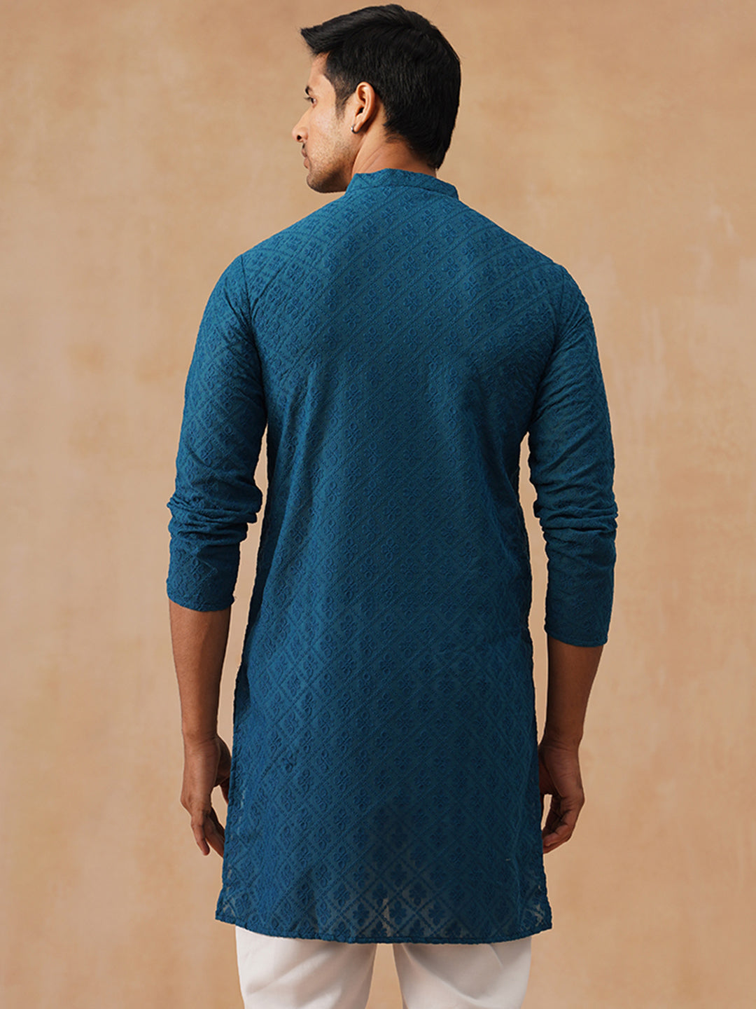 Pure Cotton  Embroidered Kurta