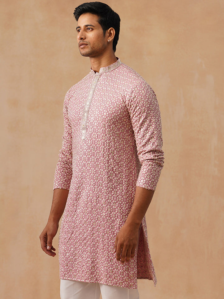 Viscose Rayon Embroidered Kurta
