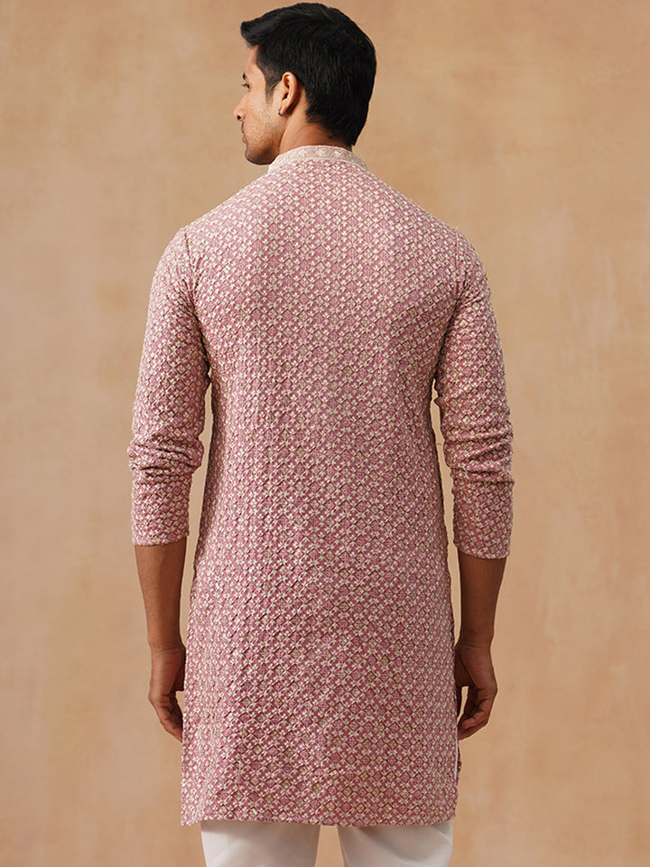 Viscose Rayon Embroidered Kurta