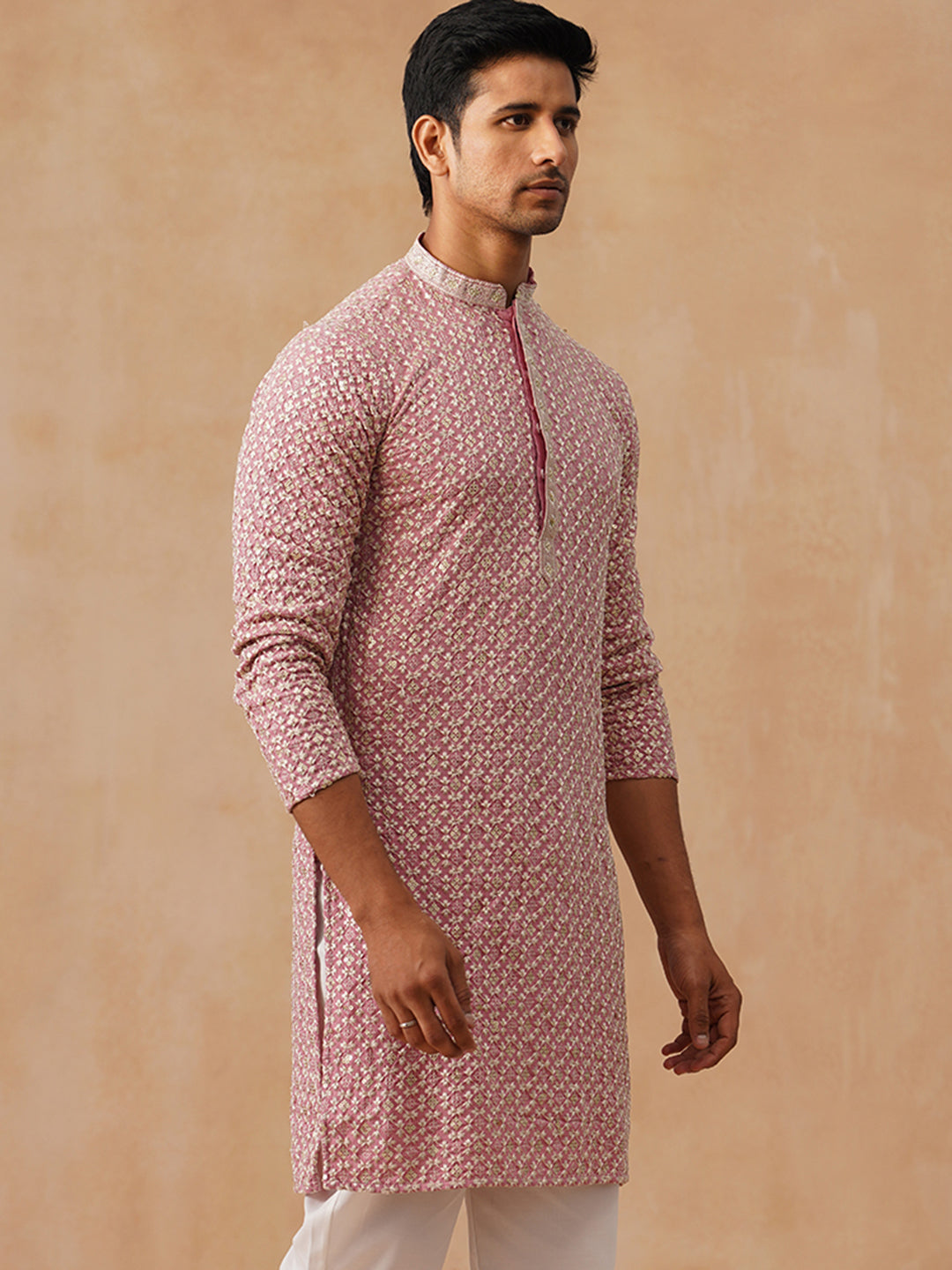 Viscose Rayon Embroidered Kurta