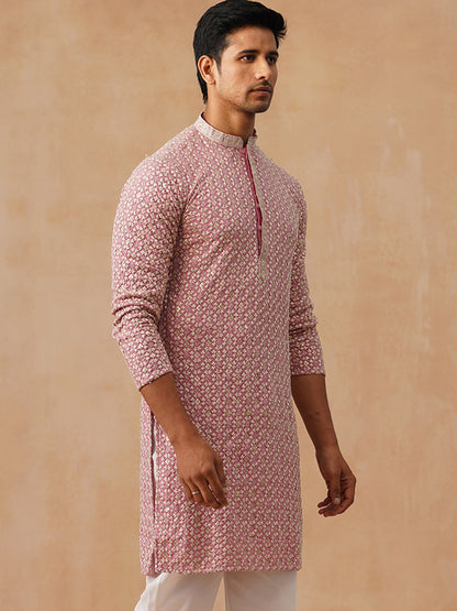 Viscose Rayon Embroidered Kurta