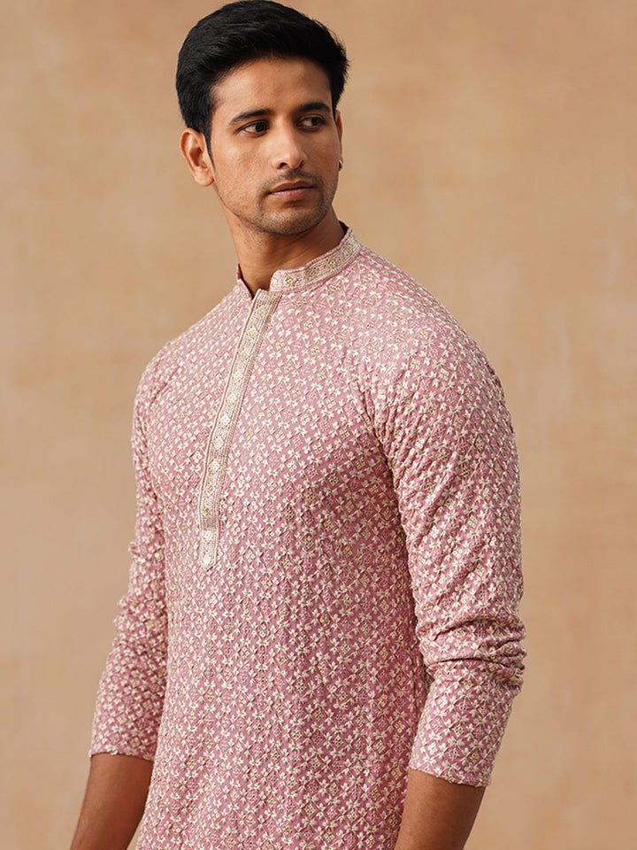 Viscose Rayon Embroidered Kurta