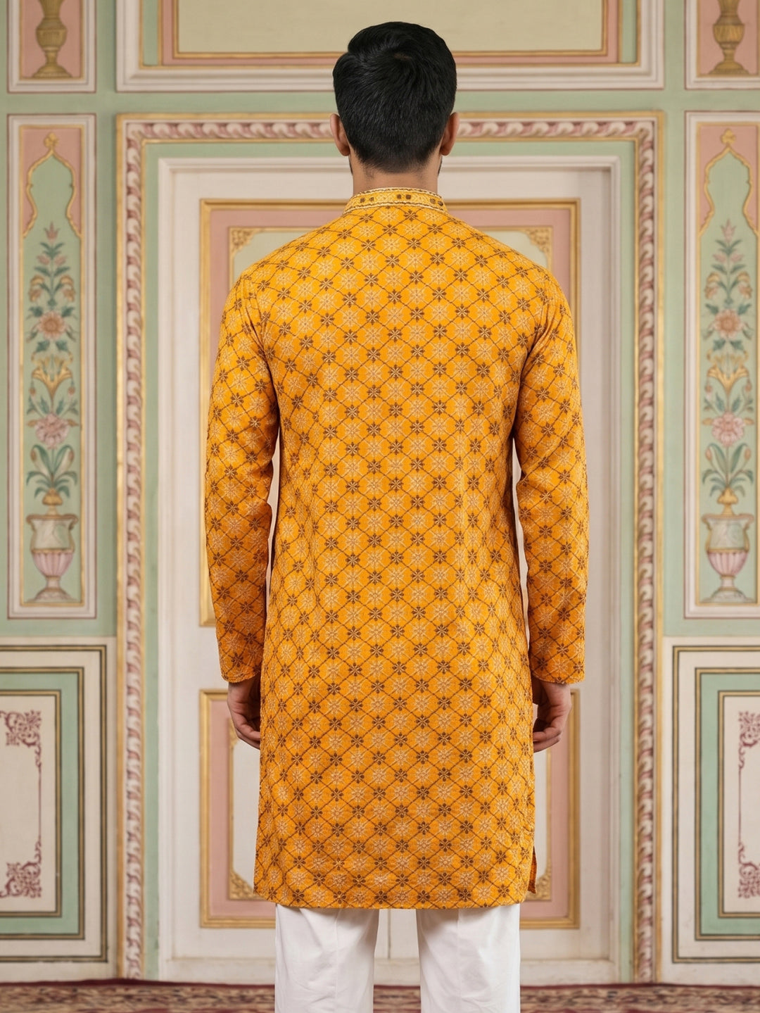 Viscose Rayon Embroidered Sequin Kurta