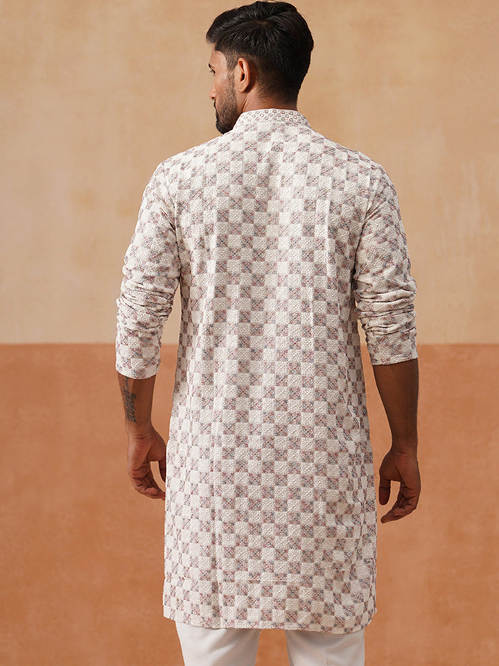 Viscose Rayon Embroidered Kurta