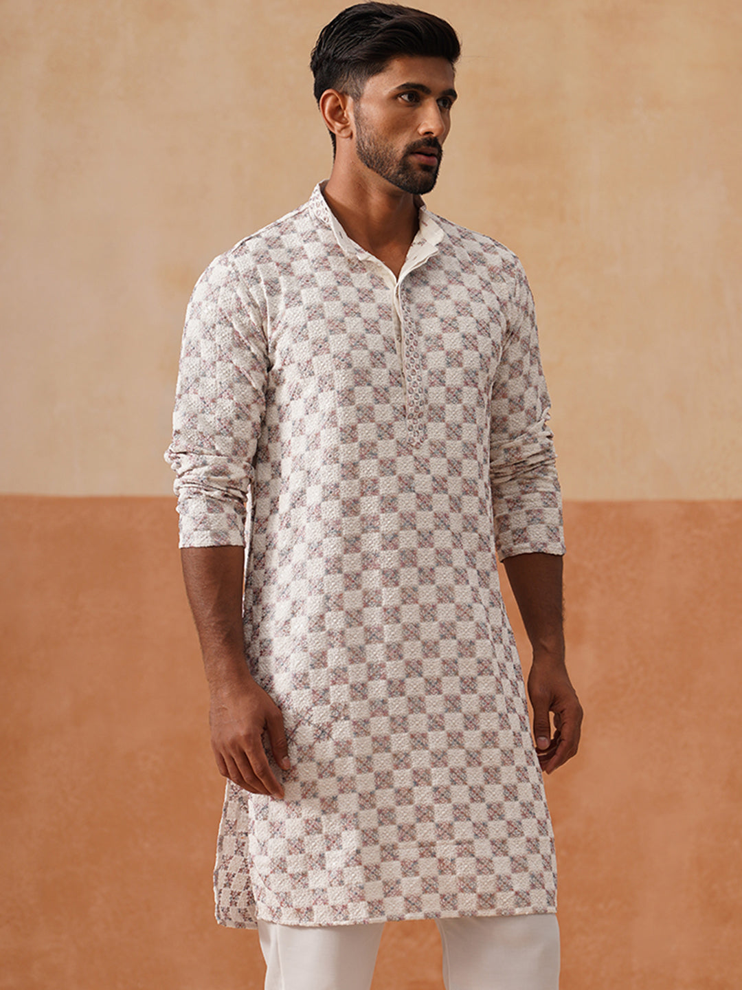 Viscose Rayon Embroidered Kurta