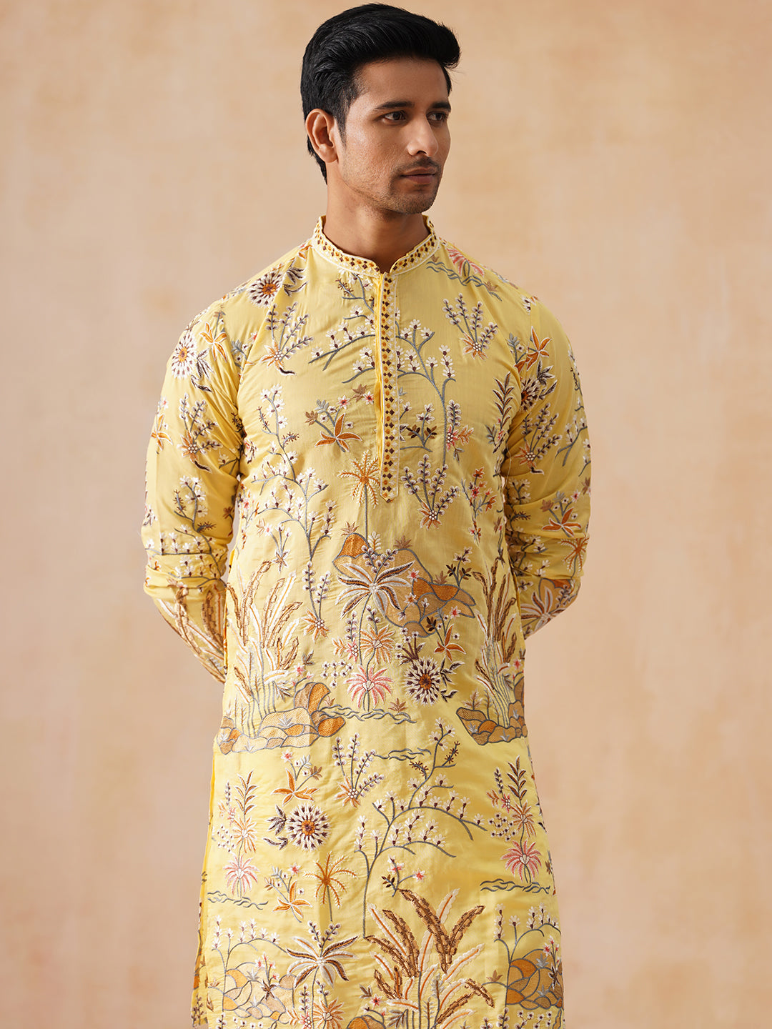 Viscose Rayon Embroidered Kurta