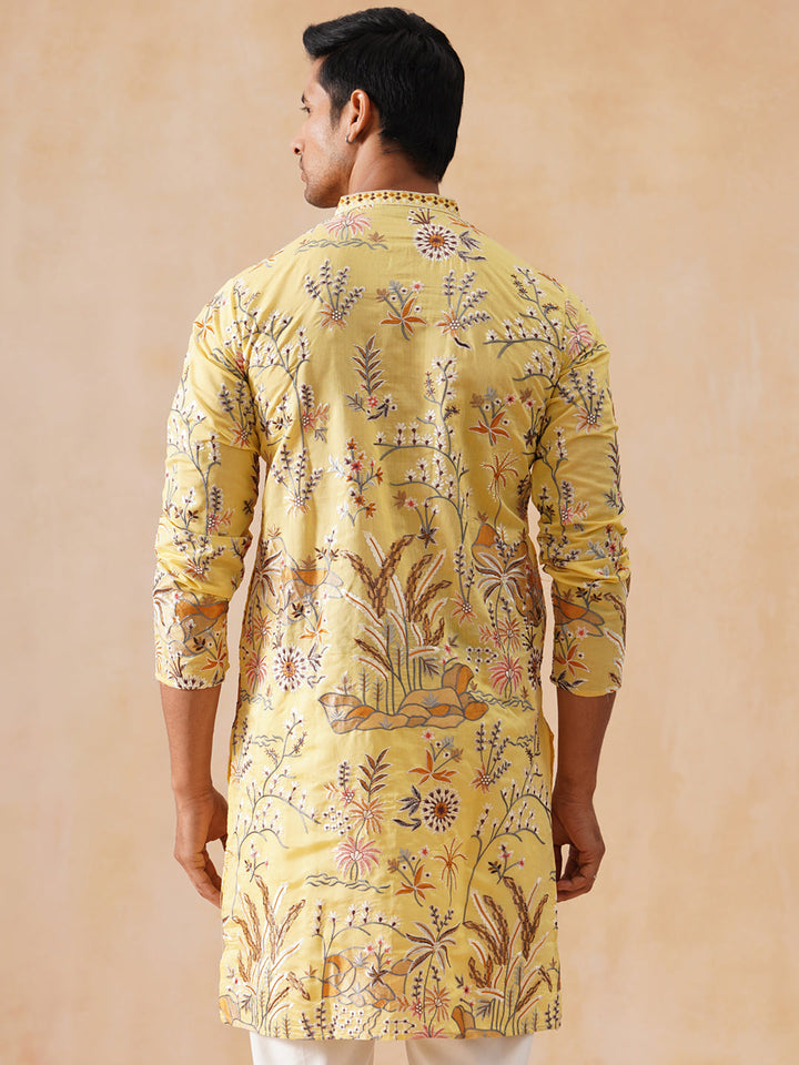 Viscose Rayon Embroidered Kurta