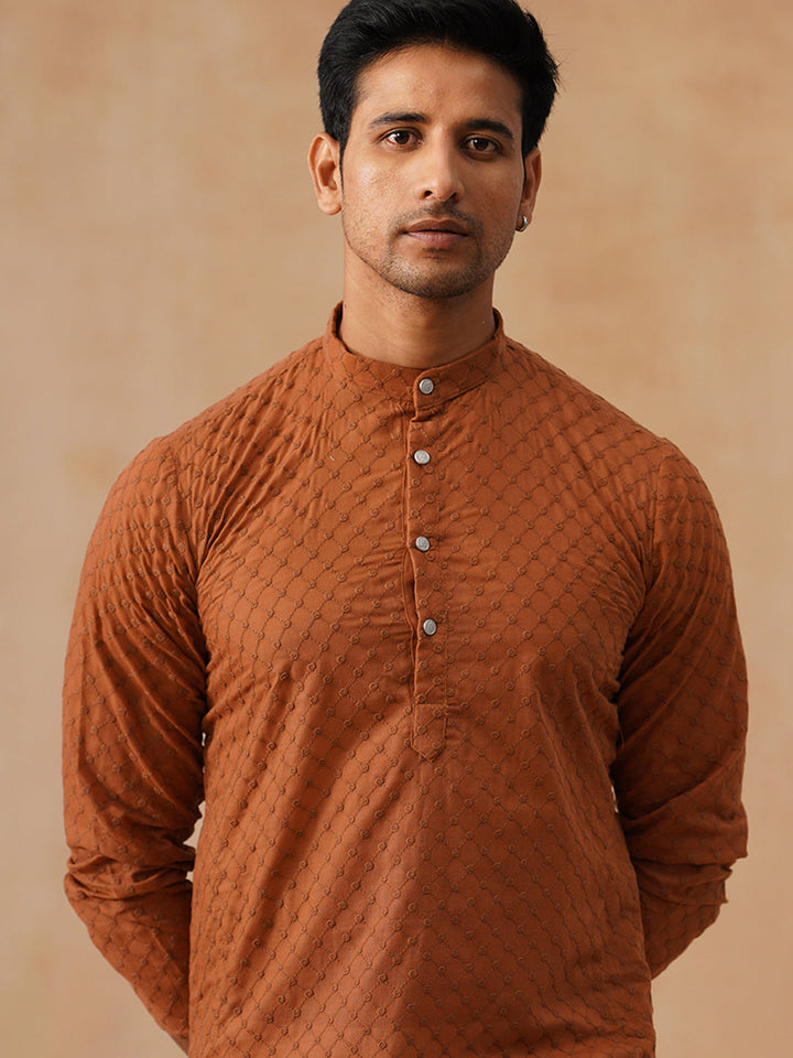 Pure Cotton Embroidered Kurta
