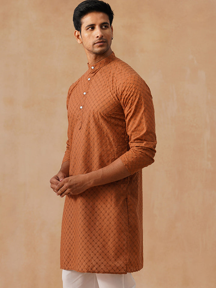 Pure Cotton Embroidered Kurta