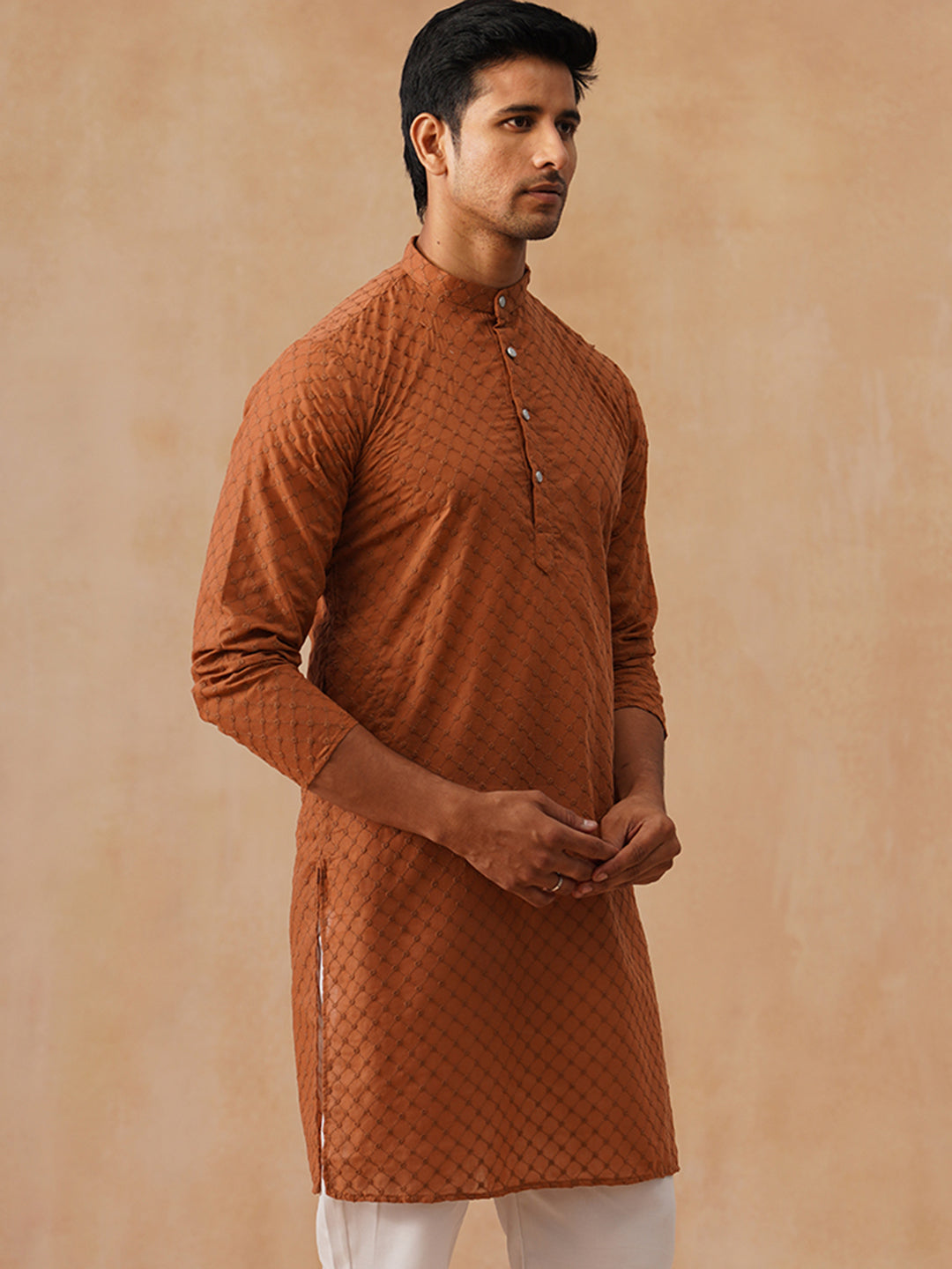 Pure Cotton Embroidered Kurta