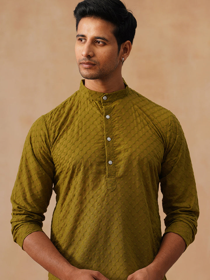 Pure Cotton Embroidered Kurta