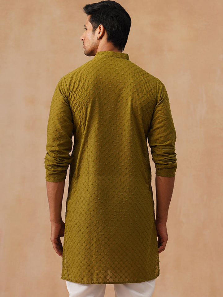 Pure Cotton Embroidered Kurta