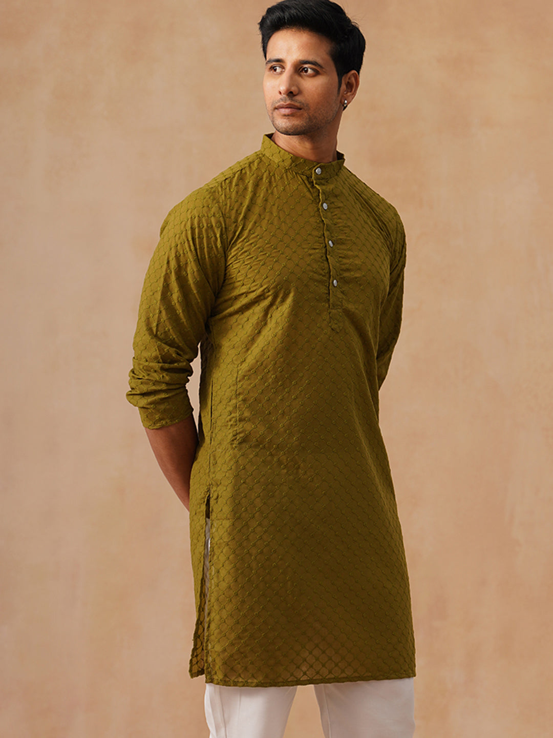Pure Cotton Embroidered Kurta