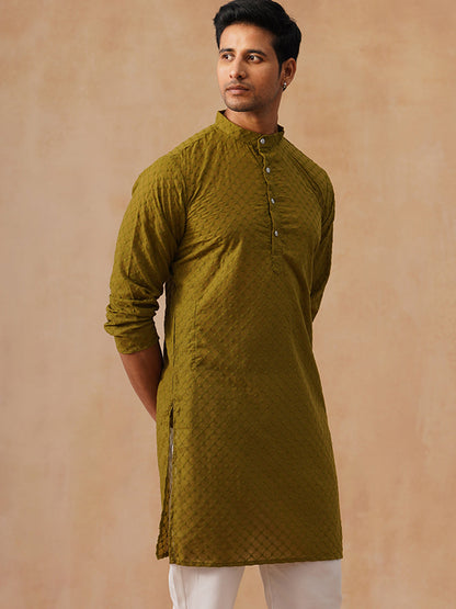 Pure Cotton Embroidered Kurta