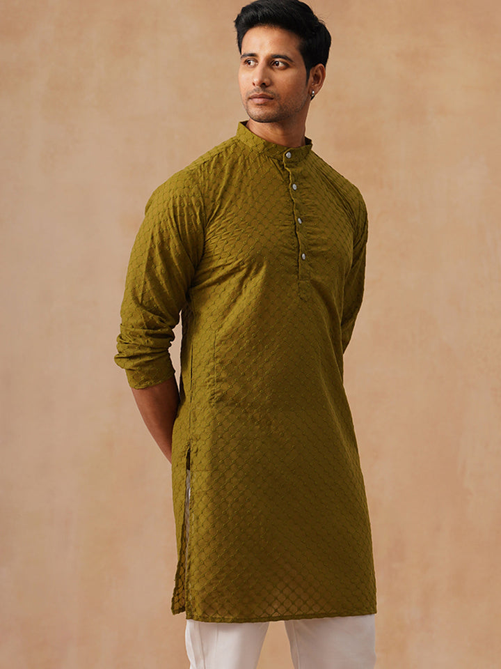 Pure Cotton Embroidered Kurta