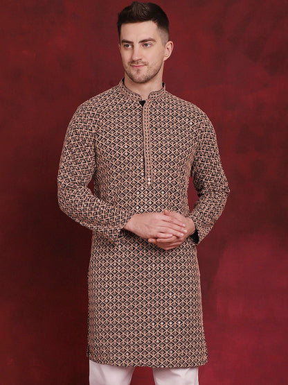 Sequin Embroidered Pure Cotton Kurtas