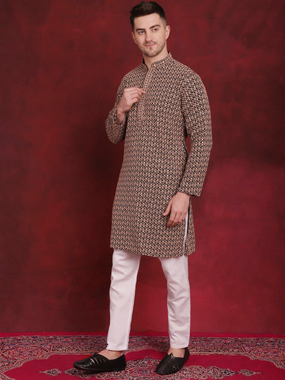 Sequin Embroidered Pure Cotton Kurtas