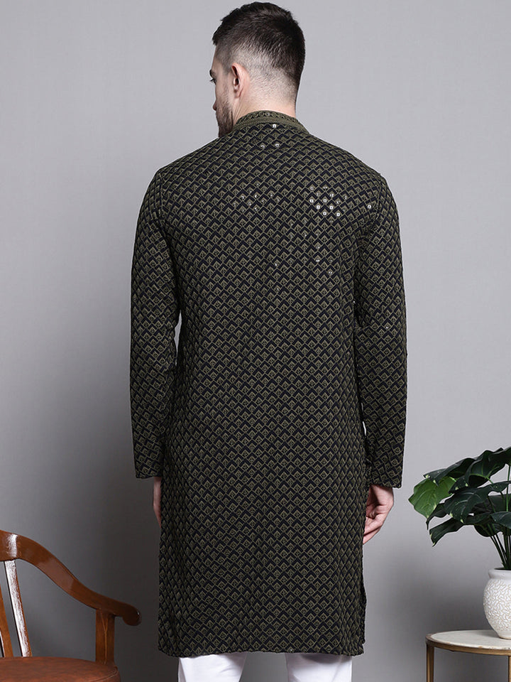 Sequin Embroidered Pure Cotton Kurtas
