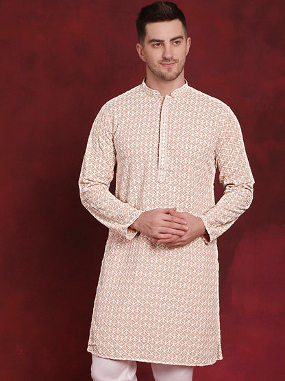 Sequin Embroidered Pure Cotton Kurtas