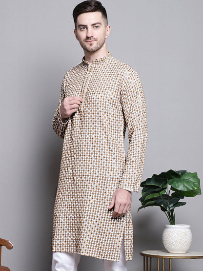 Sequin Embroidered Pure Cotton Kurtas