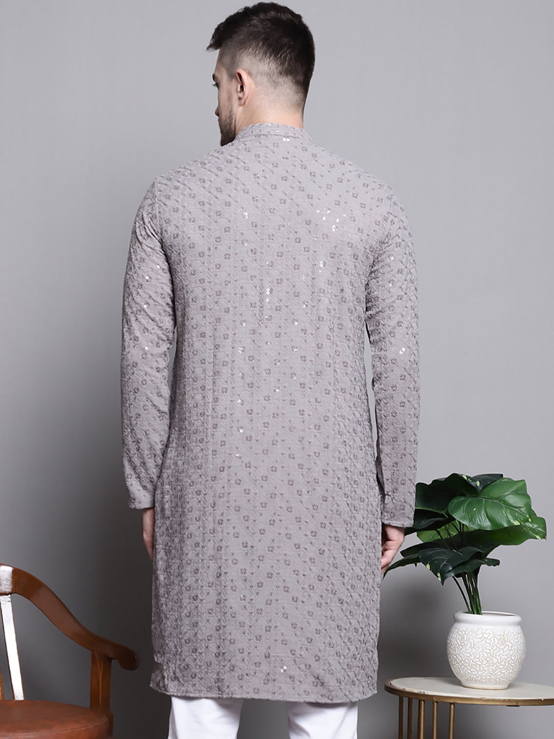 Sequin Embroidered Pure Cotton Kurtas