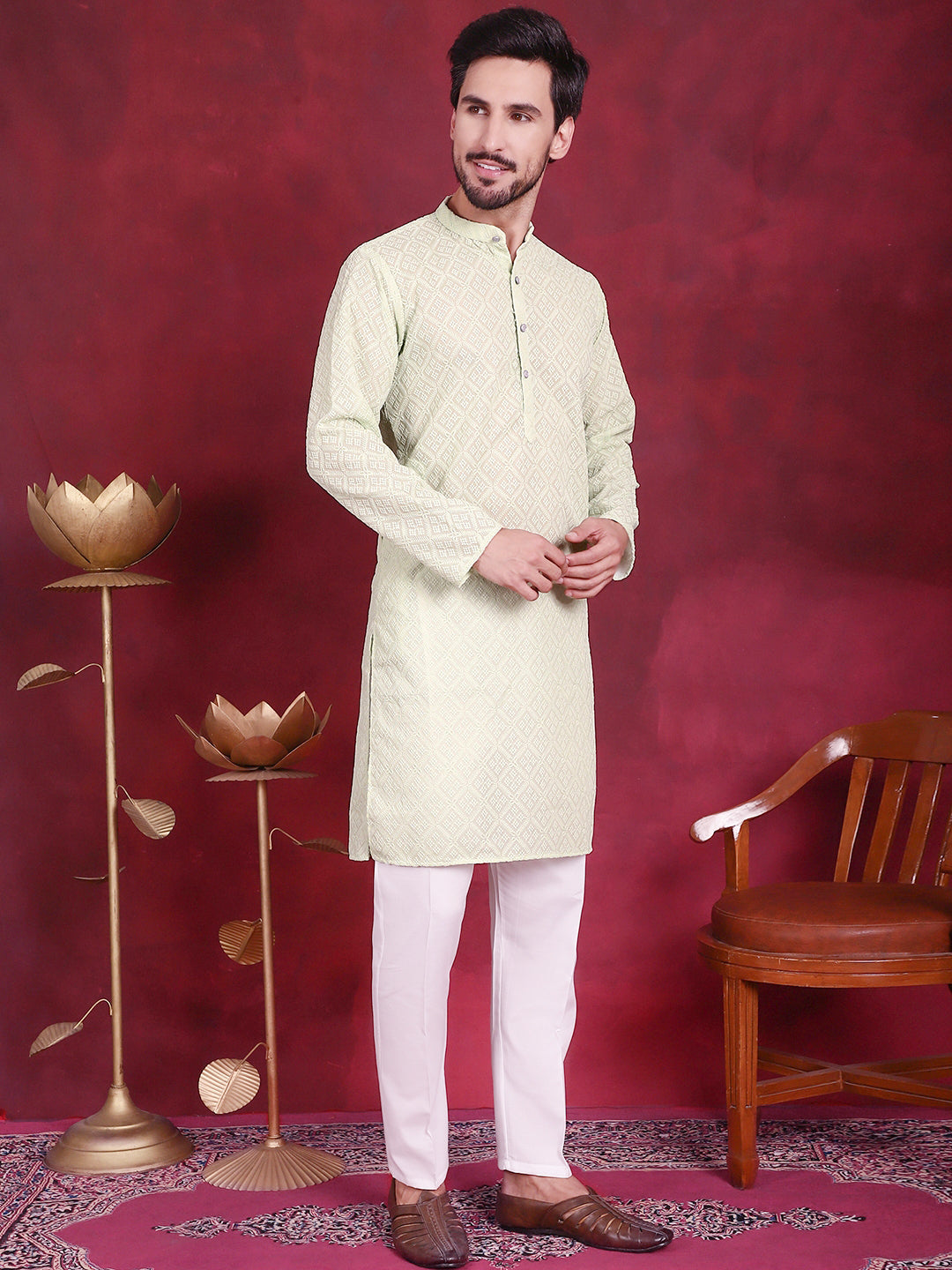 Chikankari Embroidered Kurtas