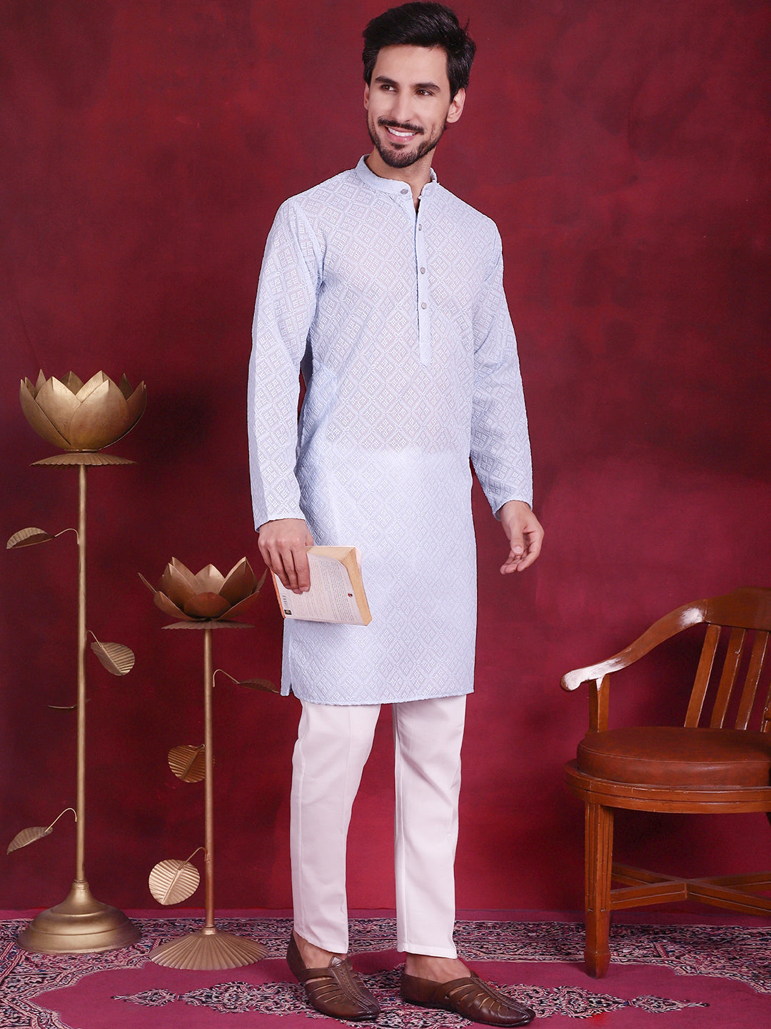 Chikankari Embroidered Kurtas
