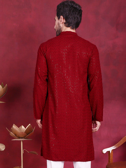 Sequins Chikankari Kurtas