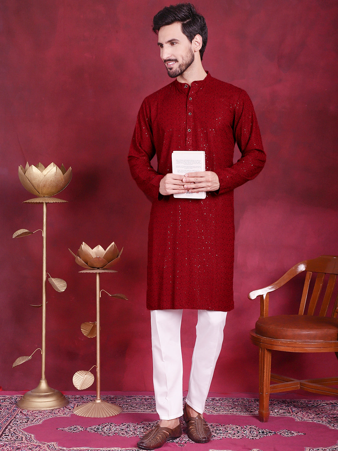 Sequins Chikankari Kurtas