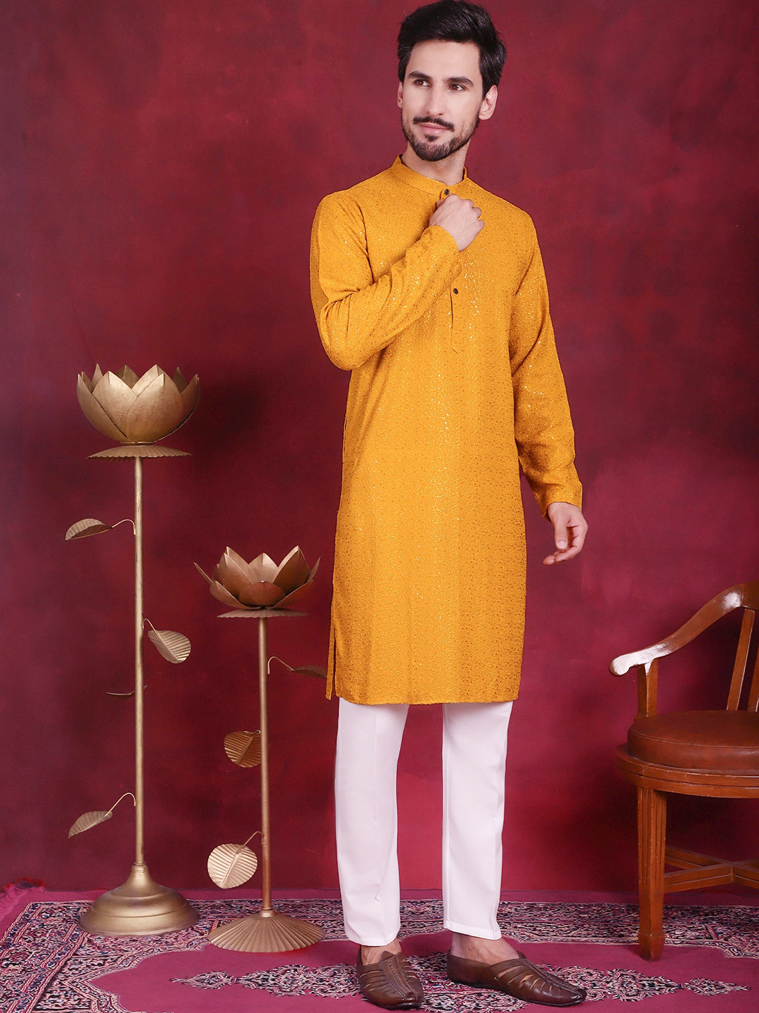 Sequins Chikankari Kurtas