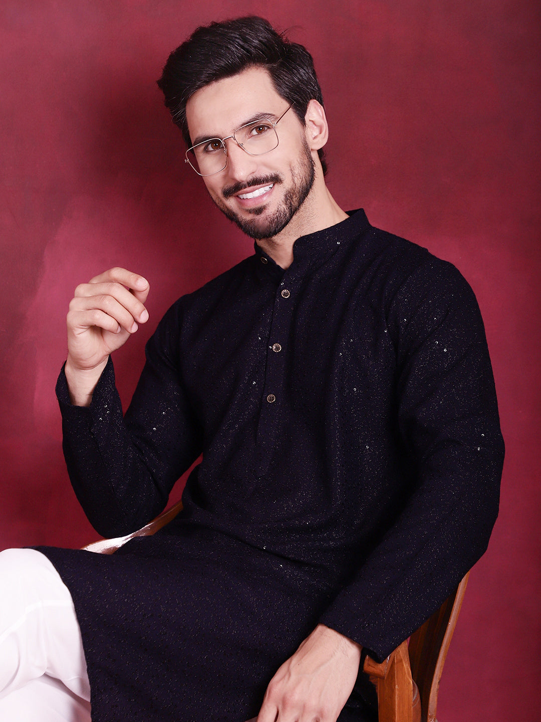 Sequins Chikankari Kurtas
